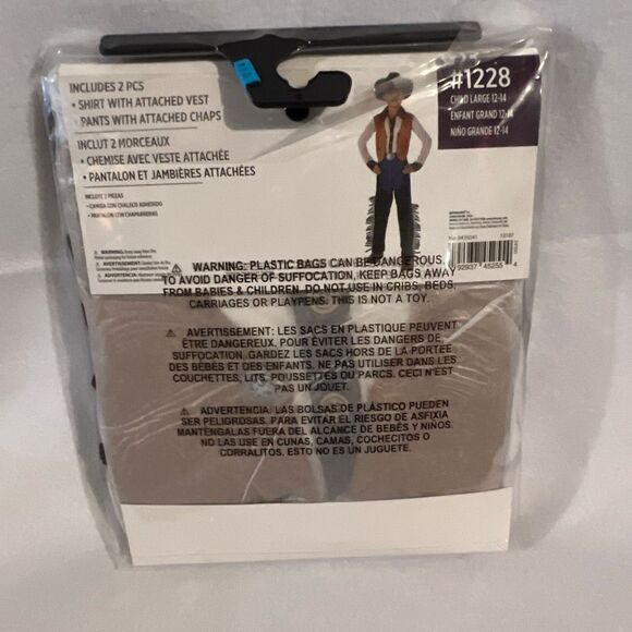 Party City Child Kids Western Cowboy Boy’s Halloween Costume Size Large NWT - Picture 2 of 2